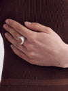 OLIO E ACETO Tanabata Special Series Sterling Silver Orange Moonlight Flower Garden Ring OLIO-OA13F17-YFC Silver/Pink Orange